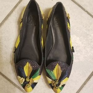 Tory Burch Straw Flats